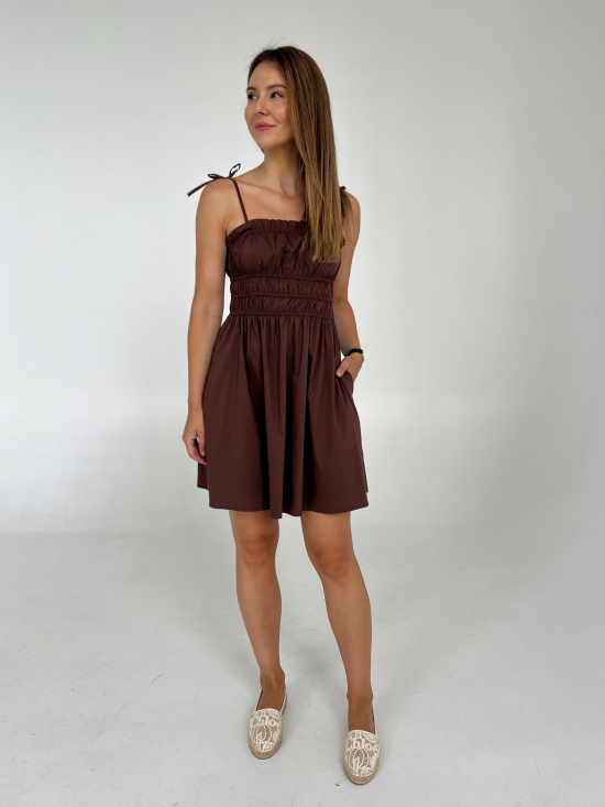 Sukienka Elia brown mini