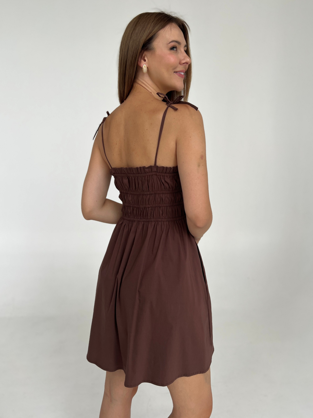 Sukienka Elia brown mini