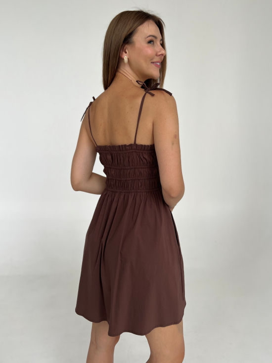 Sukienka Elia brown mini