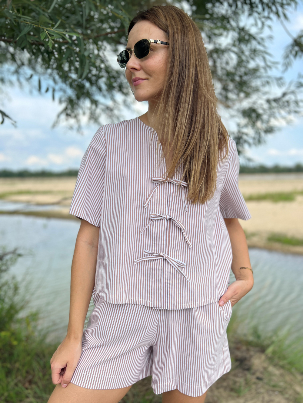 Koszula Lena mocha