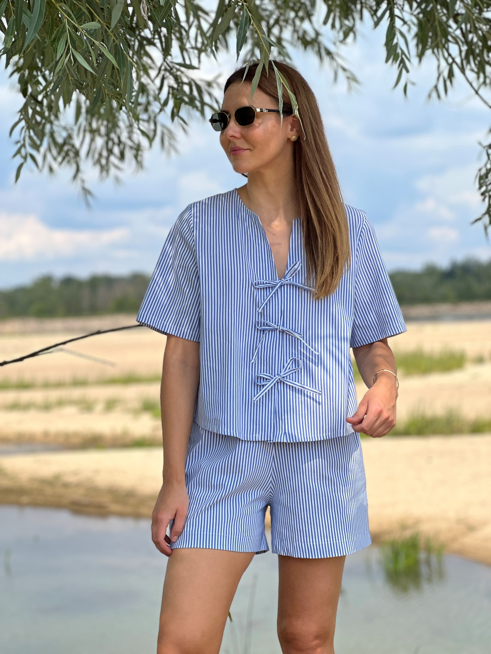 Spodenki Lena blue