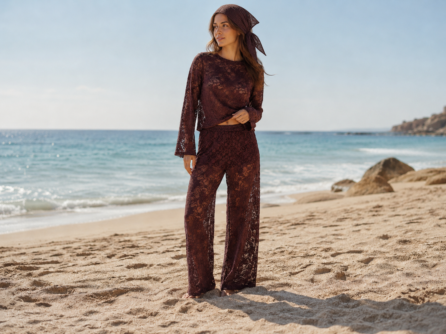 Koronkowy summer look